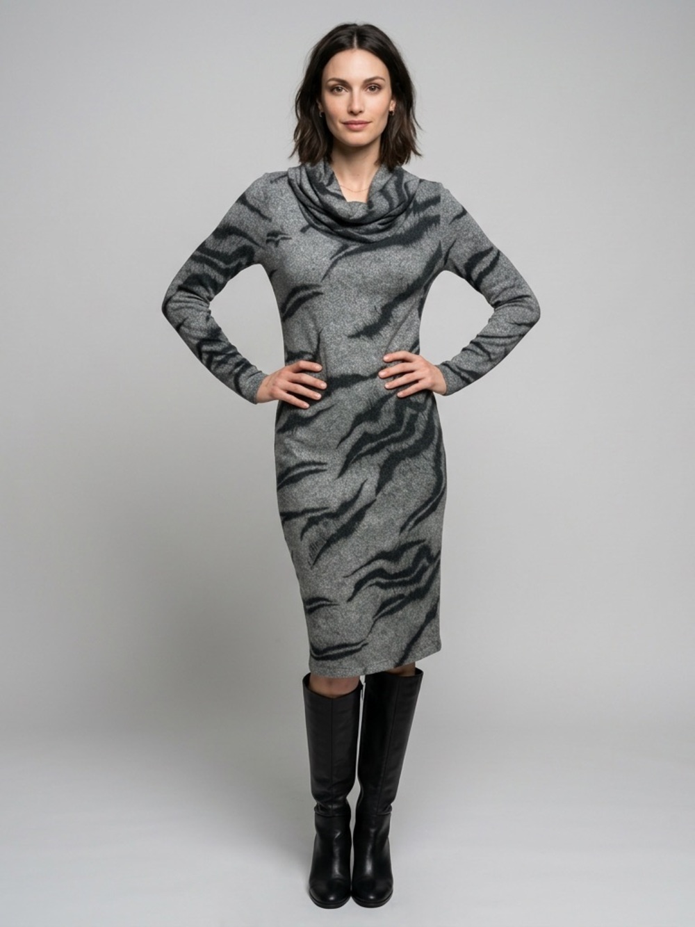 White House Black Market Zebra Dress